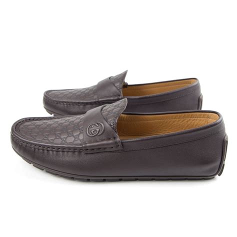 brown gucci driving loafers